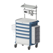 pflegewagen-aus-kunststoff-mit-zubehor-an-beiden-seiten-und-uber-der-arbeitsplatte